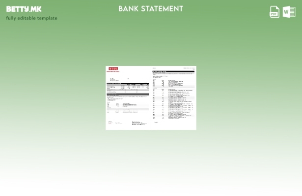 Модерен стил USA BECU шаблон за збор страници за извод од банка
